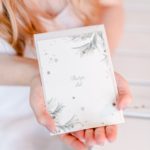 zaproszenie na zimowy ślub akwarela Paperwords Gdynia