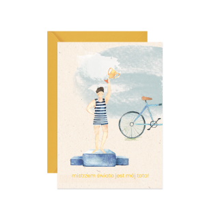 kartka na dzień ojca mistrzem świata jest mój tata